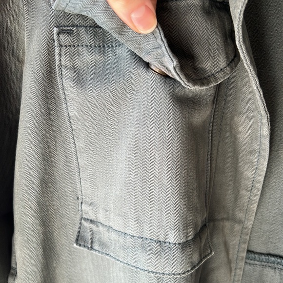 Velvet Heart Denim Army Green Khaki Jacket EUC - Picture 4 of 6